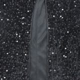 SC Beaded Velour Backless Sling Maxi Dress BY-C7065