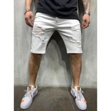 SC Men's Plus Size Ripped Denim Skinny Midi Pants GDMY-1966