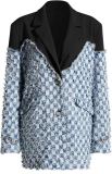 SC Checkerboard Plaid Jacquard Patchwork Coats SHMF-M-6188