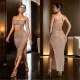 SC Hot Drill Warp Chest Hollow Out Maxi Dress GFYX-7057