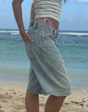 SC Denim Loose Fashion 5 Point Pants GDMY-FZ12125