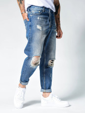 SC Men's Loose Holes Fashion Washed Jeans GDMY-MGD25