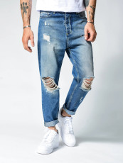 SC Men's Loose Holes Fashion Washed Jeans GDMY-MGD25