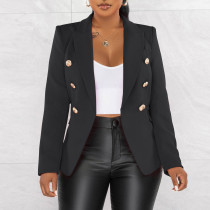 SC Solid Color Long Sleeve Blazer Coats AIL-AL288