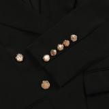 SC Solid Color Long Sleeve Blazer Coats AIL-AL288