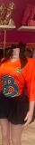 SC Pre Order: About 7 work days shipping Loose V-neck Print Sports T-shirt YUEM-Y220204
