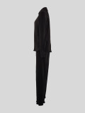 SC Deep V Neck Long Sleeve Shirt Pants Two Piece Set MIL-T092