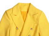 SC Solid Color Long Sleeve Blazer Coats AIL-AL288