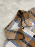 SC Plaid Cardigan Long Thin Jacket LSD-2265