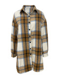 SC Plaid Cardigan Long Thin Jacket LSD-2265