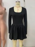 SC Long Sleeve Square Neck Mini Dress LSD-LD2241