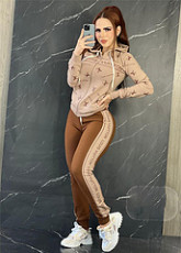 VIP1 Print Hooded Sweatshirts Pants Suit GKLZ-J2924