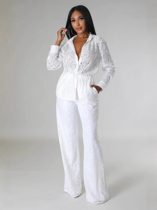 SC Solid Color Long Sleeve Jumpsuit WSM-A5373
