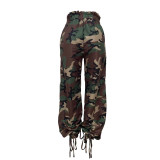 SC Camouflage Print Lantern Loose Drawstring Pants LSD-LD2278