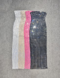 SC Hot Drill Wrap Chest Tight Maxi Dress GOSD-OS7032