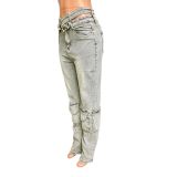 SC Casual Washed Zipper Jeans LX-6031