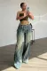 SC Patchwork Multi-layer Washed Dyed Jeans OD-8712
