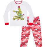 SC Christmas Print Pajamas Parent-Child Family Suit GSGS-0695