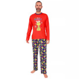 SC Christmas Print Color Block Parent-child pajamas Set GSGS-0703