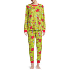 SC Christmas Print Casual Pajamas Parent-Child Suit GSGS-0701