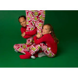 SC Christmas Stripe Print Parent-Child Loungewear Set GSGS-0699