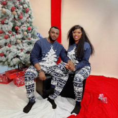 SC Christmas Print Parent-Child Family Longewear Suit GSGS-0707