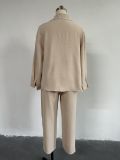 SC Solid Color Loose Shirt Two Piece Pants Set GCNE-5065
