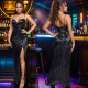 SC Deep V Neck Sleeveless Sling Maxi Dress BY-7086
