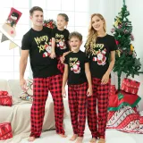 SC Christmas Printed Short Sleeve Parent-child Home Set GFTM-JJF53-806