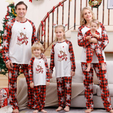 SC Christmas Printed Homewear Parent-Child Pajama Set GFTM-JJF123-4