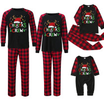 SC Christmas Hat Print Parent-Child Pajama Set GFTM-JJFA01-523