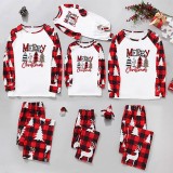 SC Christmas Print Long Sleeve Loungewear Plaid Pajama Set GFTM-JJF32-9