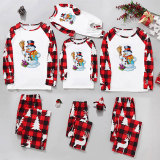 SC Christmas Print Long Sleeve Loungewear Plaid Pajama Set GFTM-JJF32-9