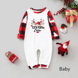 SC Christmas Plaid Patchwork Printed Homewear Parent-Child Set GFTM-JJF-2221