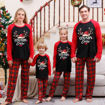 SC Christmas Letter Print Long Sleeve Parent-Child Set GFTM-JJF109-2221