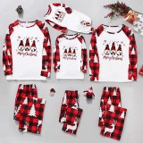 SC Christmas Print Long Sleeve Loungewear Plaid Pajama Set GFTM-JJF32-9