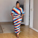 SC Printed Drawstring Shoulder Long Sleeve Skirt Two Piece Set NY-10910