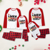 SC Christmas Prints Color Block Long Sleeve Parent-child Set GFTM-JJFC01