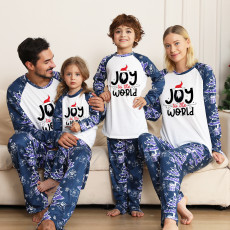 SC Christmas Prints Long Sleeve Parent-child Home Set GFTM-JJF99-207