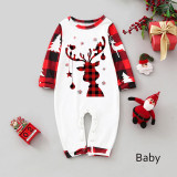 SC Plaid Patchwork Printed Parent-Child Loungewear Christmas Set GFTM-JJF32-109