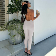 SC Sleeveless Tie Up Backless Jumpsuit BLG-P4817180A