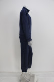 SC Zipper Sweater Fleece Sweatshirt Pants 2 Piece Set GRST-8786