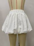SC Solid Color Ultra Short Bubble Skirt LSD-2308