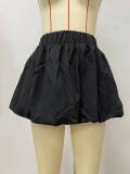 SC Solid Color Ultra Short Bubble Skirt LSD-2308