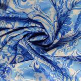 SC Plus Size Wrap Chest Print V Neck Split Maxi Dress GRST-24317