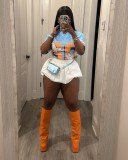 SC Solid Color Ultra Short Bubble Skirt LSD-2308