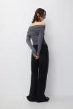 SC Sexy Solid Color Off Shoulder Tops GWDS-240901