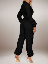 SC Long Sleeve Solid Color Loose Jumpsuit GWDS-241015