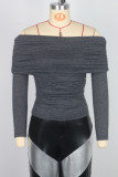 SC Sexy Solid Color Off Shoulder Tops GWDS-240901