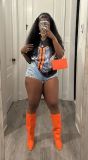SC Pre Order: About 7 work days shipping Fashion V Neck Print T Shirt YUEM-220293